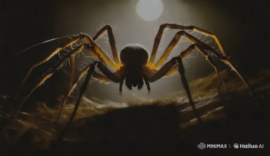 Aesthetic Close-up of a Spider's Intense Approach – AI Generated Video | Hailuo AI
