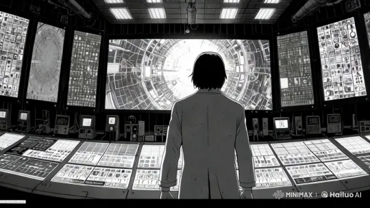 Ren Battles AI in Futuristic Control Room – AI Generated Video | Hailuo AI