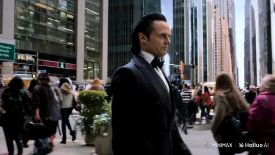 Demon Walks Through Bustling City in Elegantly Menacing Fashion – AI Generated Video | Hailuo AI