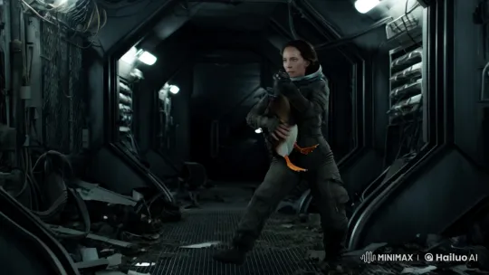 Ripley Protects, Navigates, and Fights in Alien-Infested Spaceship – AI Generated Video | Hailuo AI