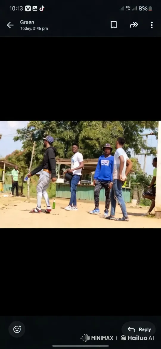Four Men Walk Through Lush Rural Landscape – AI Generated Video | Hailuo AI