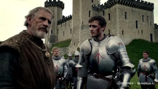 Medieval King and Knight Discuss in Castle's Shadow – AI Generated Video | Hailuo AI