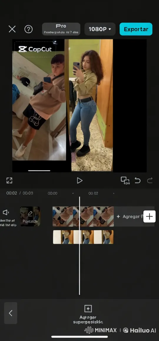 Couple's Embrace and Affectionate Kiss in Mirror – AI Generated Video | Hailuo AI