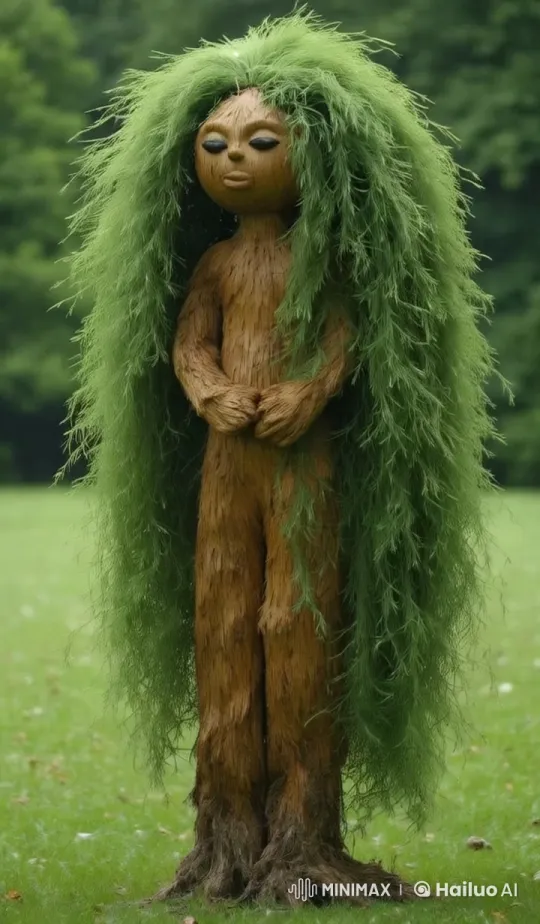 Graceful Weeping Willow Gently Combs Through Leafy Hair – AI Generated Video | Hailuo AI