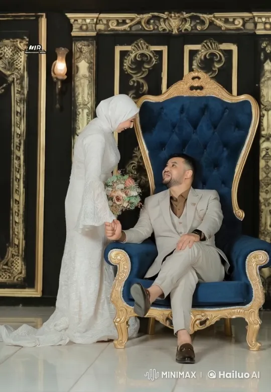 Couple Celebrating Affection in Luxurious Setting – AI Generated Video | Hailuo AI