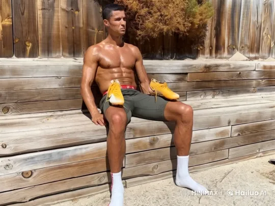 Muscular Individual Showcases Dynamic Walk in Rustic Setting – AI Generated Video | Hailuo AI