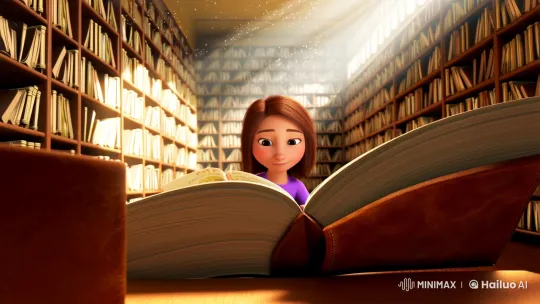 Vibrant Pages: A Journey Through Knowledge and Growth – AI Generated Video | Hailuo AI
