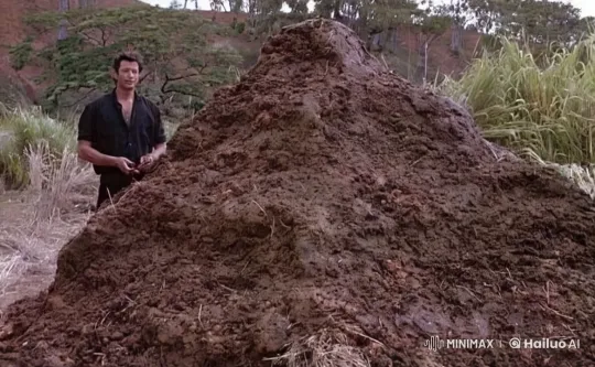 Man Eats Mound of Mud/Dung with Deliberation – AI Generated Video | Hailuo AI