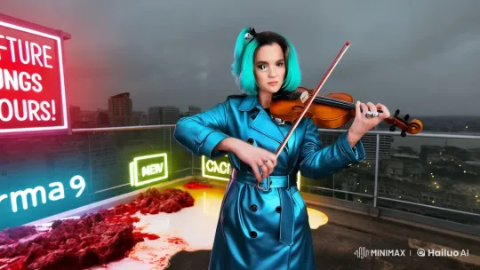 Asia's Cybernetic Symphony Erases Corporate Memories – AI Generated Video | Hailuo AI