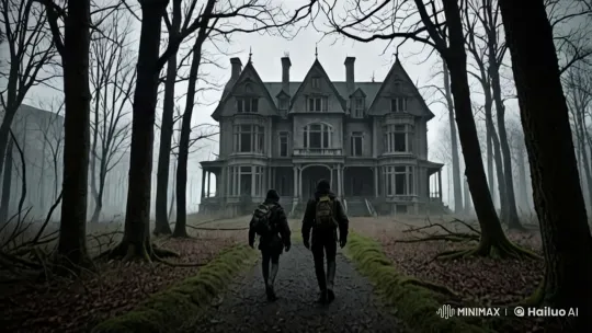 Mysterious Mansion Exploration by Adventurous Explorers – AI Generated Video | Hailuo AI
