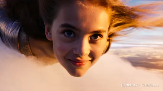 Fantasy Flight: Young Lady Soars on Cloud in Cinematic 4K – AI Generated Video | Hailuo AI