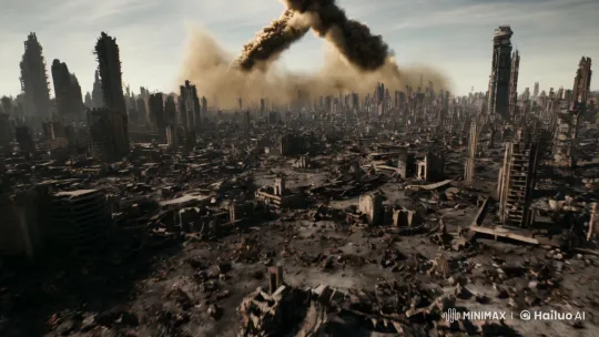Desolate Metropolis: Epicenter of Destruction – AI Generated Video | Hailuo AI
