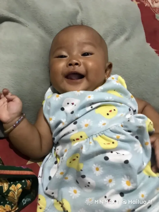 Innocent Peace: Baby's Gentle Moments on Soft Blanket – AI Generated Video | Hailuo AI