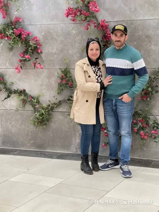 Couple Practicing Kung Fu in Floral Setting – AI Generated Video | Hailuo AI