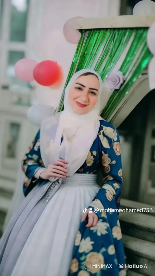 Elegant Traditional Attire in Festive Indoor Setting – AI Generated Video | Hailuo AI