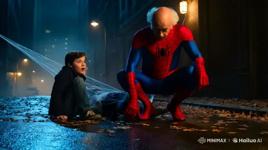 Elderly Spider-Man Captures Thief in Nocturnal Alley – AI Generated Video | Hailuo AI