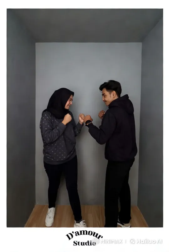Kung Fu Sparring Session in Minimalist Studio – AI Generated Video | Hailuo AI