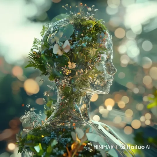 Botanical Figure Transforms into Plant-Like Snakes – AI Generated Video | Hailuo AI