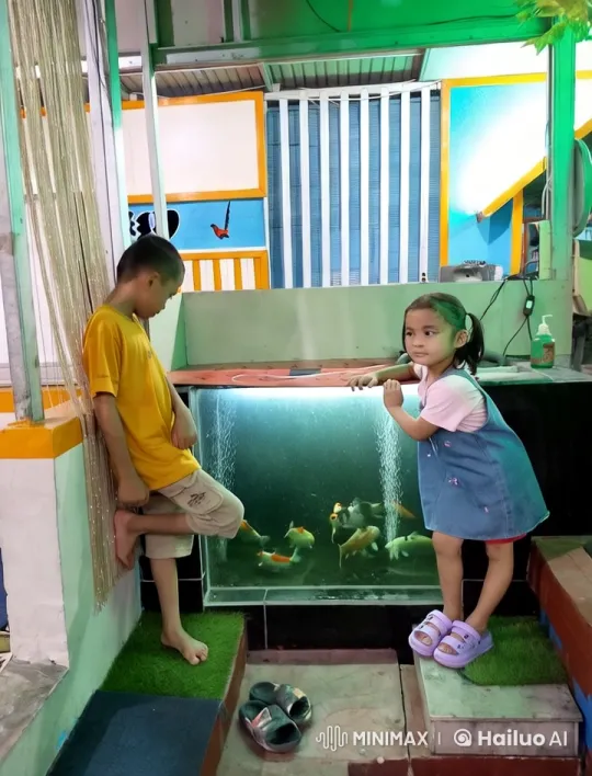 Children and Aquarium in Colorful Setting – AI Generated Video | Hailuo AI