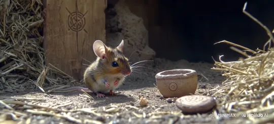 Mouse Escapes to Hole Captured by Quick Zoom – AI Generated Video | Hailuo AI
