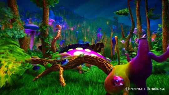 Enchanted Forest Collapse into Surreal Mushroom Realm – AI Generated Video | Hailuo AI