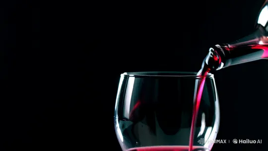 Elegant Wine Pouring: Cinematic Visuals with Fluid Motion – AI Generated Video | Hailuo AI