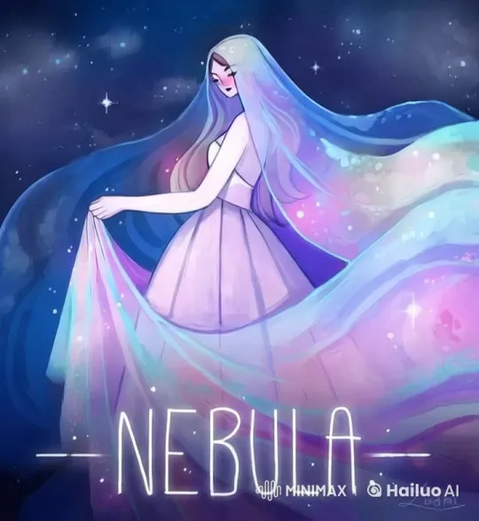 Girl Transforms into Fairy Amidst Cosmic Beauty – AI Generated Video | Hailuo AI