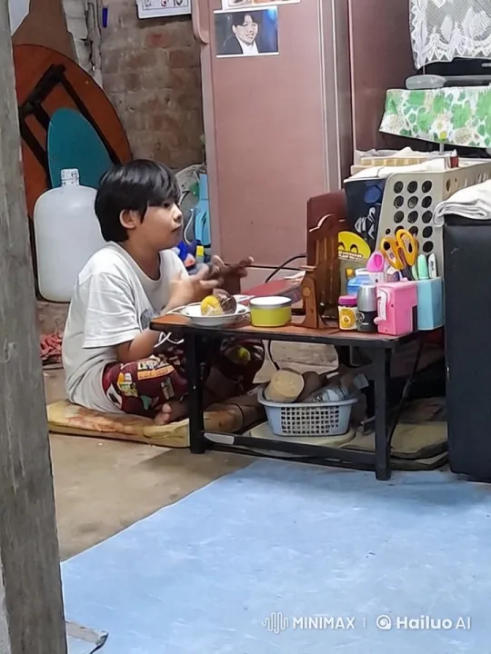 Boy Practices Martial Arts in Cozy Room – AI Generated Video | Hailuo AI
