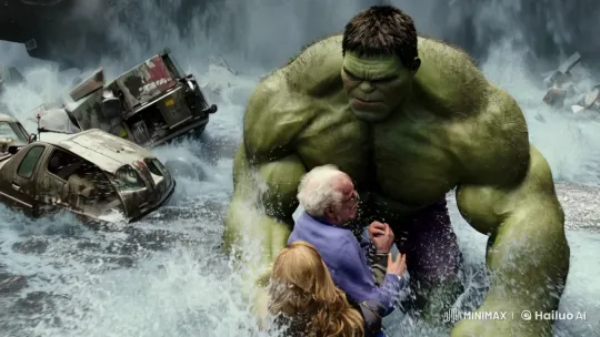 Hulk Protects Civilians Amidst Chaotic Flood – AI Generated Video | Hailuo AI