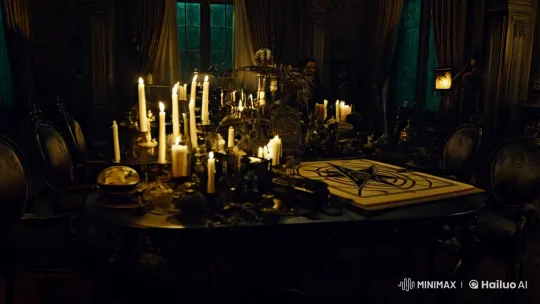 Gothic Room with Ouija Board and Black Magic Atmosphere – AI Generated Video | Hailuo AI