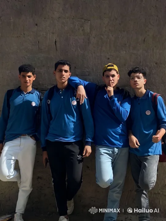 Four Men's Playful Fight and Dance Routine Against a Wall – AI Generated Video | Hailuo AI