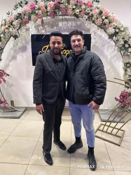 Elegant Floral Venue: Men Showcase Kung Fu Mastery – AI Generated Video | Hailuo AI