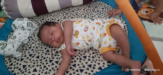 Baby Boy Joyfully Dancing on Play Mat – AI Generated Video | Hailuo AI