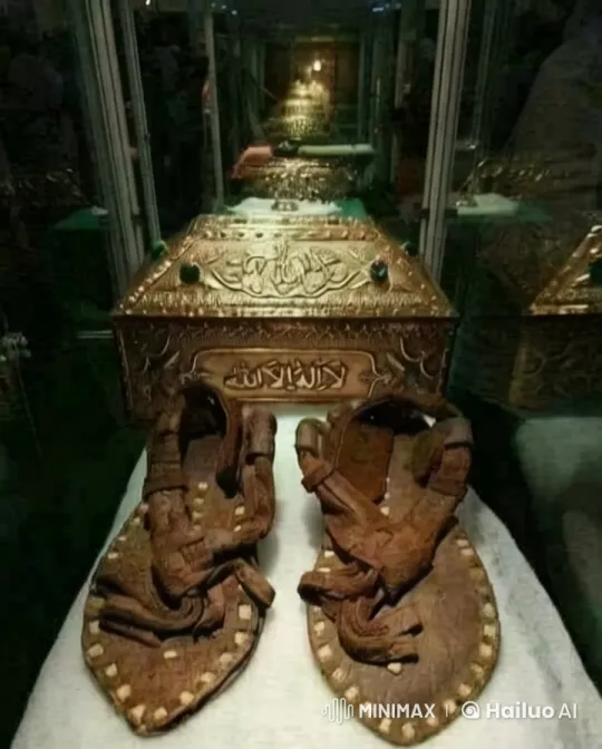 Aesthetic Display of Ancient Sandals and Golden Box – AI Generated Video | Hailuo AI