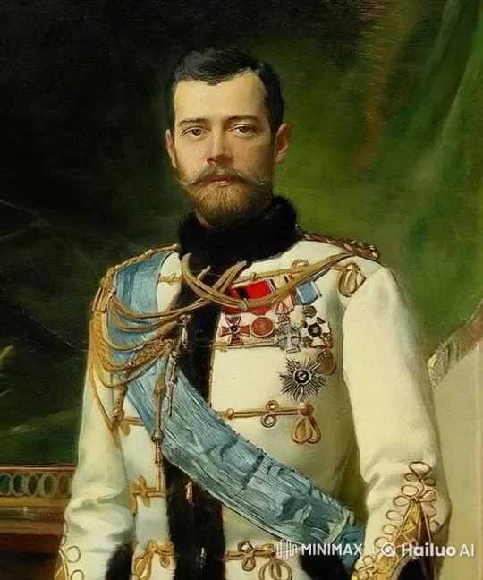 Uniformed Historical Figure Makes Thumbs-Up with Wink – AI Generated Video | Hailuo AI