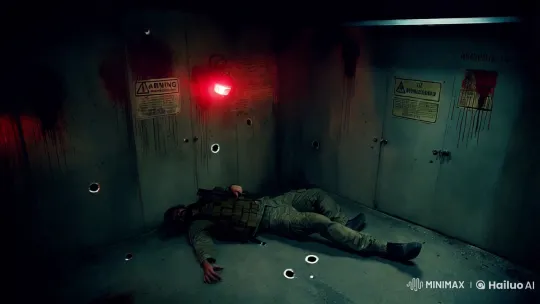 Desolate Bunker: Haunting Aesthetic Amidst Chaos – AI Generated Video | Hailuo AI