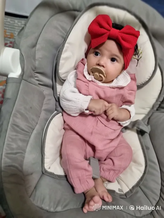Baby Plays Guitar in Cozy Outfit with Gentle Swings – AI Generated Video | Hailuo AI