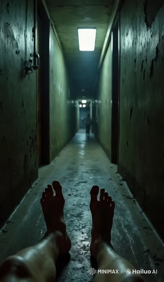Eerie Hallway Scene with Isolated Figure – AI Generated Video | Hailuo AI