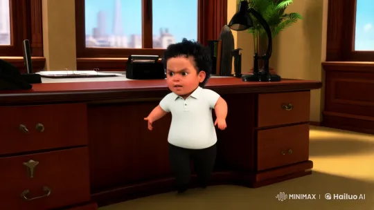 Innocent Child Conducts Business with Authority – AI Generated Video | Hailuo AI