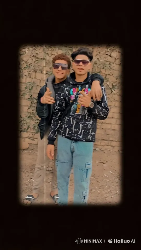 Young Men in Casual Clothing Display Friendship – AI Generated Video | Hailuo AI