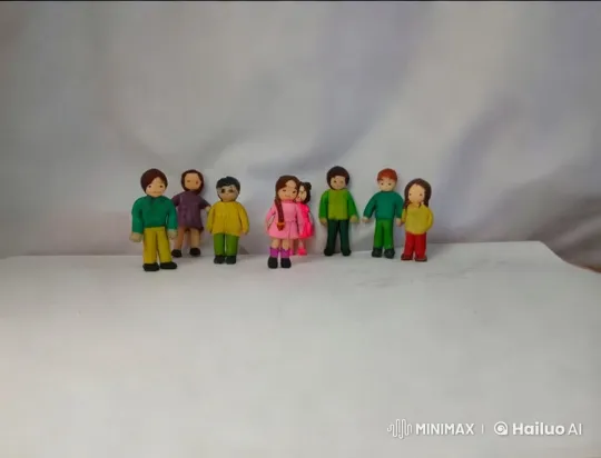 Colorful Figurines Dance and Sing Cheerfully – AI Generated Video | Hailuo AI
