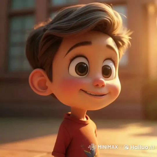 Golden Hour Animation: Young Boy in Live2D with Soft Sunlight – AI Generated Video | Hailuo AI