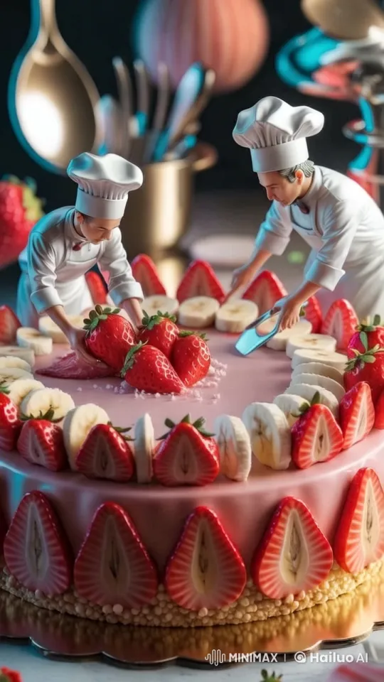 Artistic Cake Decoration by Master Chefs – AI Generated Video | Hailuo AI