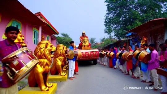 Procession of Bhole Baba in Vibrant Grandeur – AI Generated Video | Hailuo AI