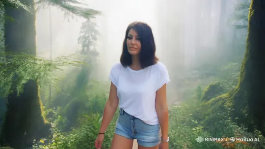 Mystical Forest Walk: Serene Path Through Foggy Woods – AI Generated Video | Hailuo AI