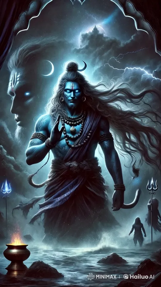 Bhole Baba's Wrathful Manifestation and Forceful Strike – AI Generated Video | Hailuo AI