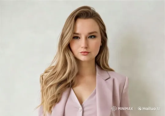 Elegant Woman in Minimalist Setting – AI Generated Video | Hailuo AI