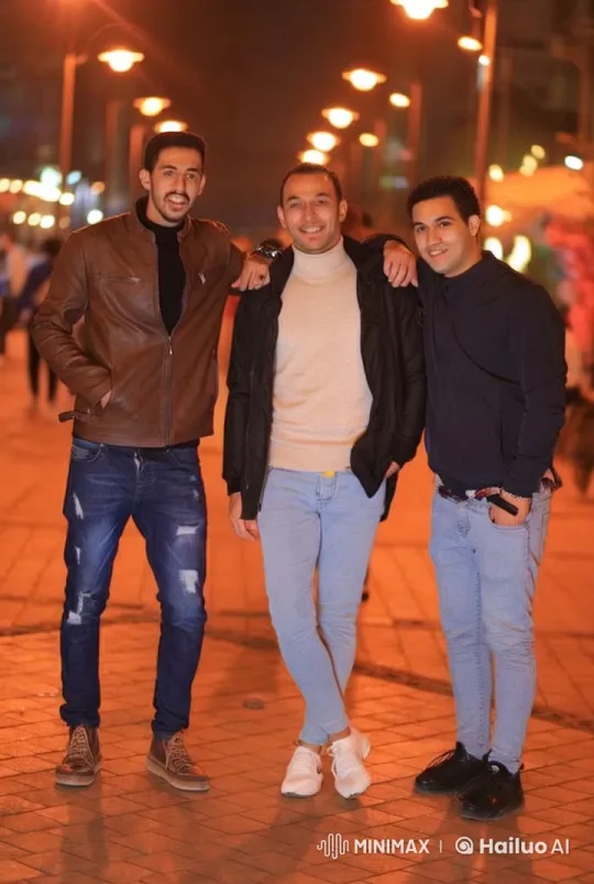 Three Men Perform Kung Fu on Well-Lit Night Street – AI Generated Video | Hailuo AI