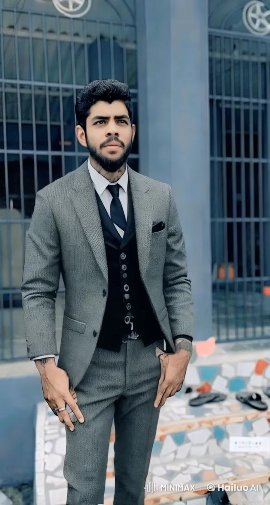Confident Man Walks with Lion in Industrial Setting – AI Generated Video | Hailuo AI