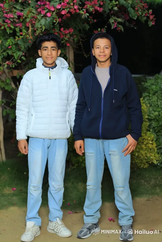 Dynamic Kungfu Performance by Two Young Males in a Garden – AI Generated Video | Hailuo AI